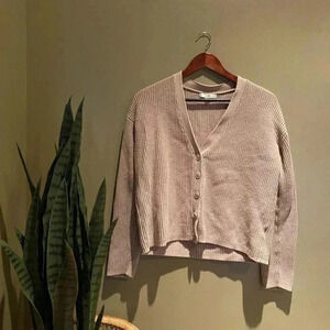 1901 TAN BUTTON DOWN KNIT SWEATER CARDIGAN